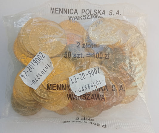 2 zł 2006 - Zwierzęta świata: Świstak (woreczek 50 szt.)