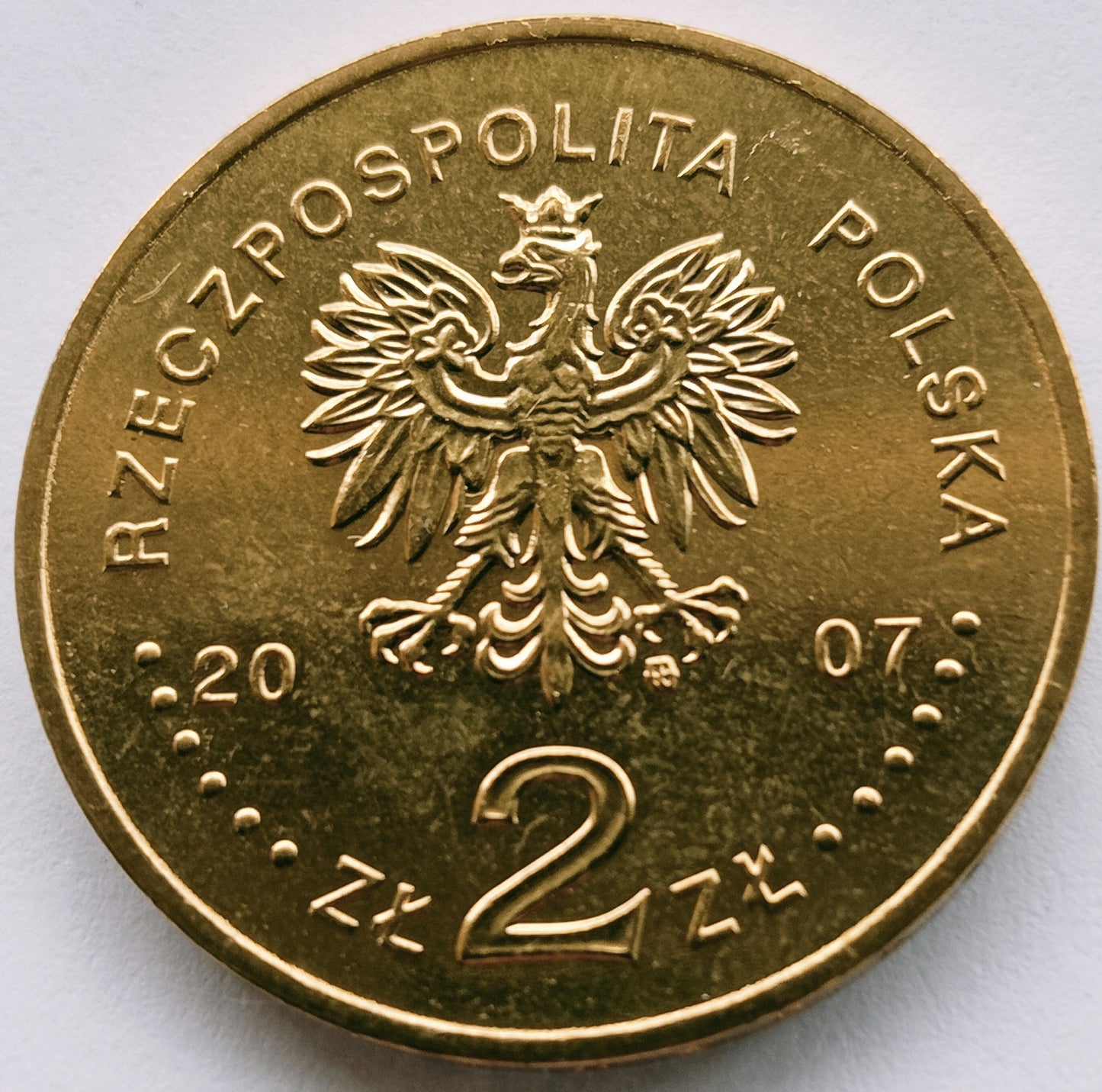 2 zł 2007 - Dzieje Złotego: 5 zł z 1928 r. – Nike