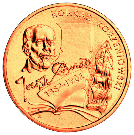 2 zł 2007 - Konrad Korzeniowski/Joseph Conrad (1857-1924)