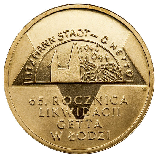 2 zł 2009 - 65. rocznica likwidacji getta w Łodzi