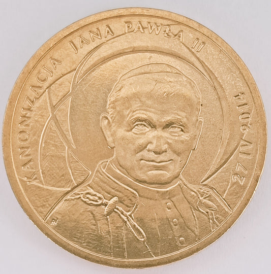 2 zł 2014 - Kanonizacja Jana Pawła II – 27 IV 2014