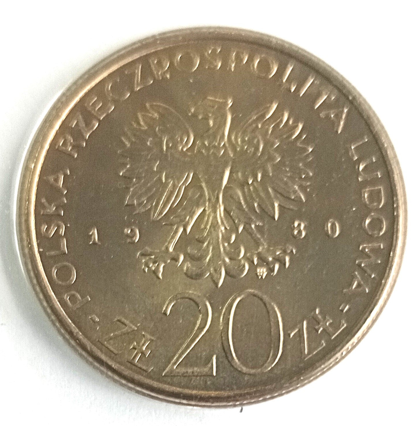 20 Złotych 1980 50 lat Daru Pomorza