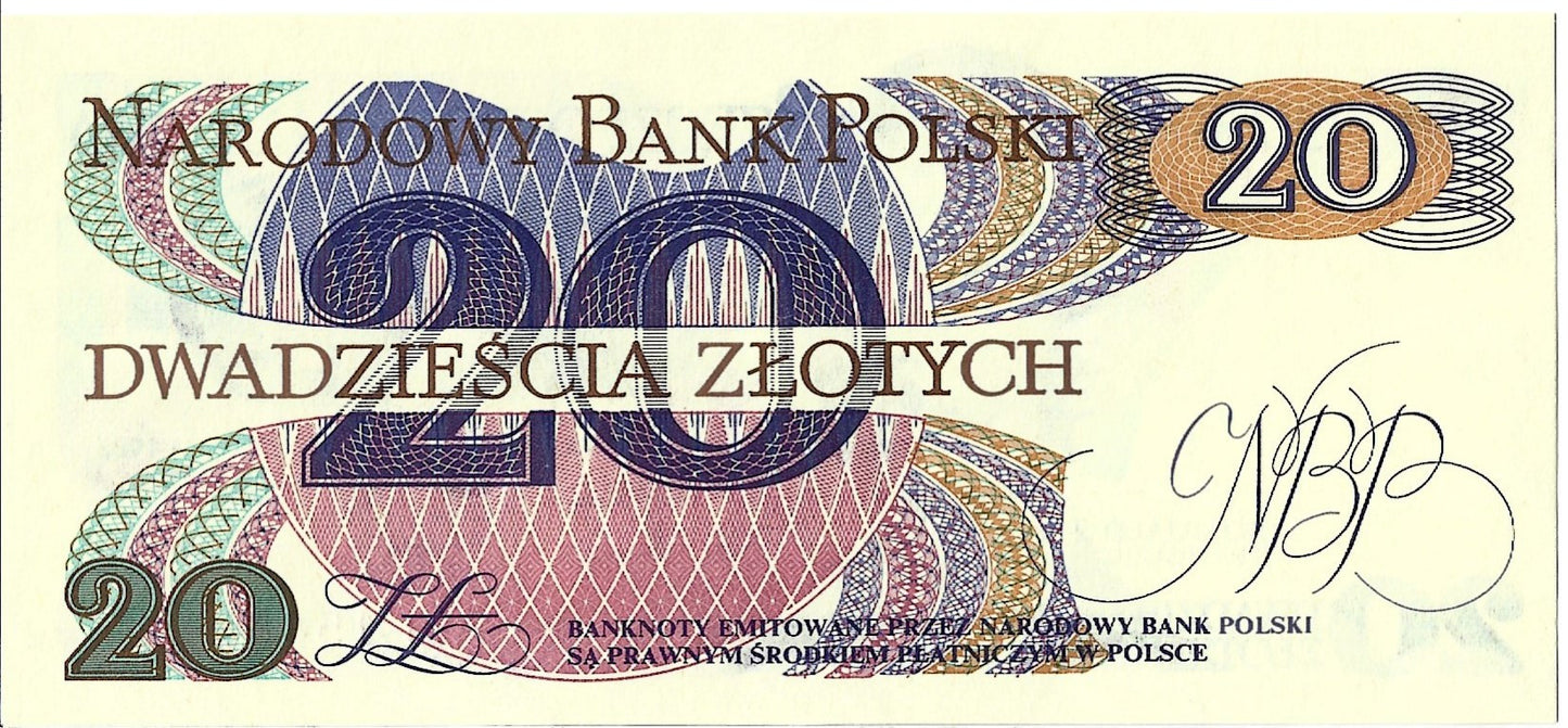 20 Złotych 1982 - UNC