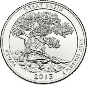25 centów / ćwiartka 2013 Park Narodowy Great Basin