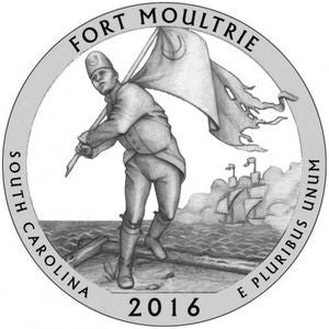 25 centów / ćwiartka 2016 Fort Moultrie