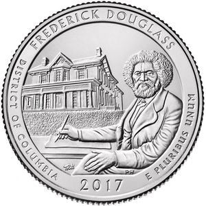 25 centów / ćwiartka 2017 Narodowe miejsce pamięci Fredericka Douglassa