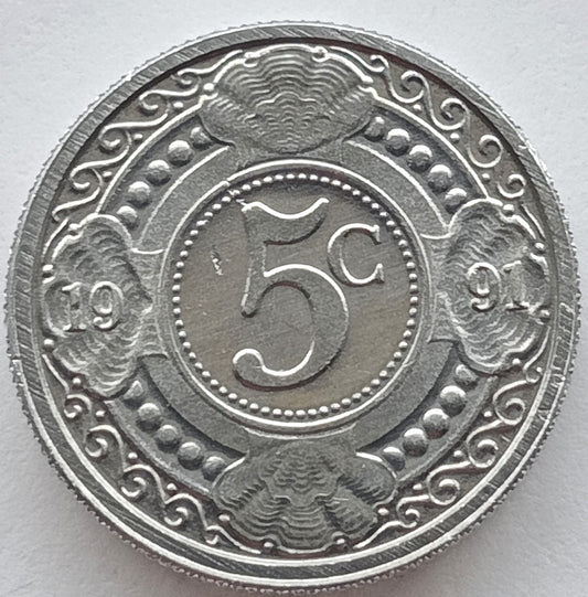 Antyle Holenderskie 5 Cent 1991