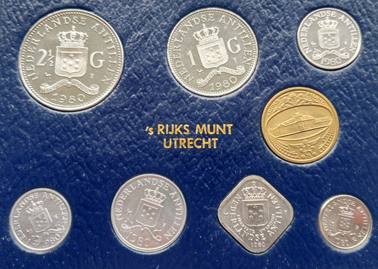 Antyle Holenderskie Zestaw menniczy 1980
