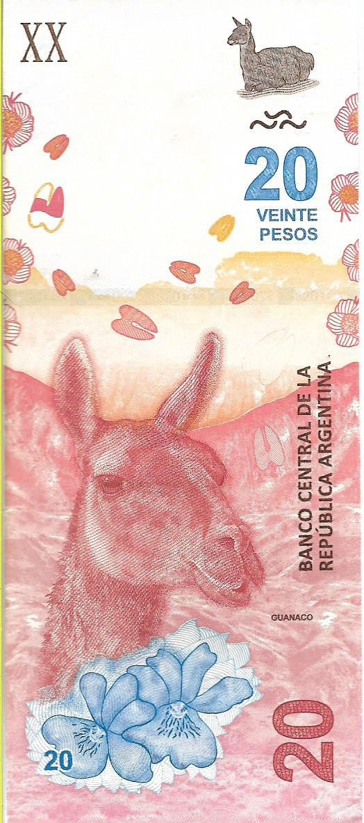 Argentyna 20 Peso 2017 - UNC