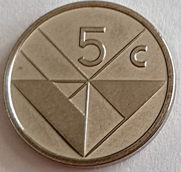 Aruba 5 Centów 1989