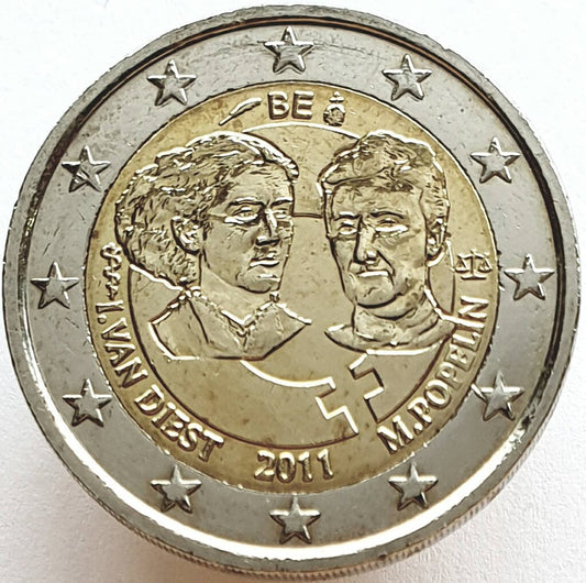 Belgia 2 euro 2011 100-lecie Międzynarodowego Dnia Kobiet