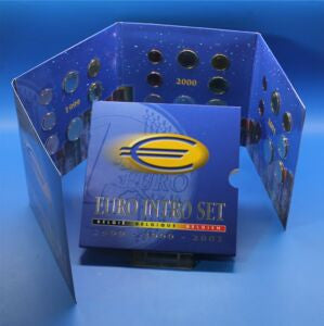 Belgia Różne euro zestaw menniczy od 1999 do 2001