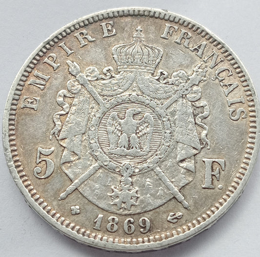 Francja 5 Frank 1869