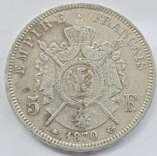 Francja 5 Frank 1870