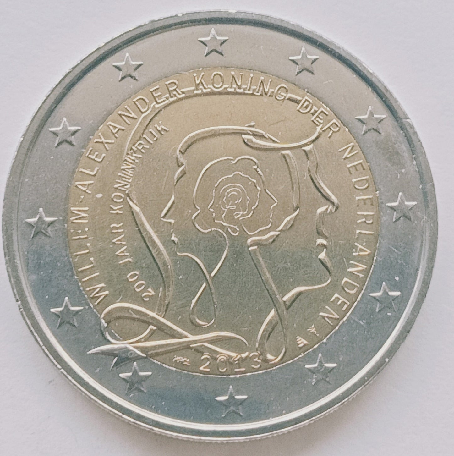 Holandia 2 euro 2013 200-lecie Królestwa Niderlandów