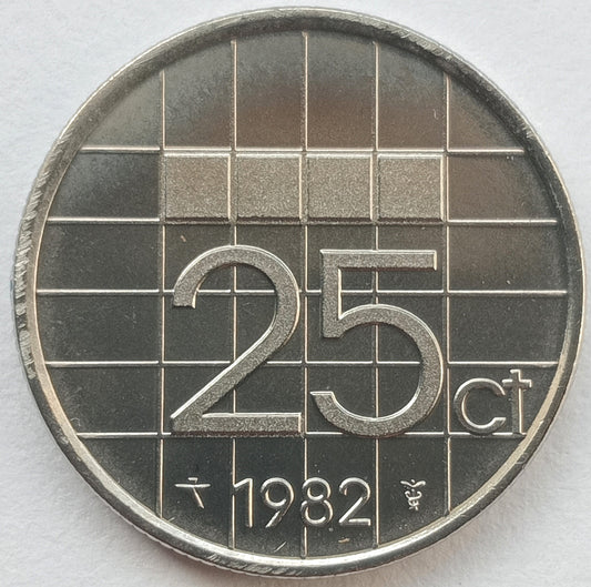 Holandia 25 Cent 1982