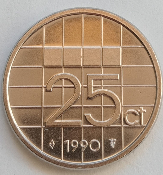 Holandia 25 Cent 1990
