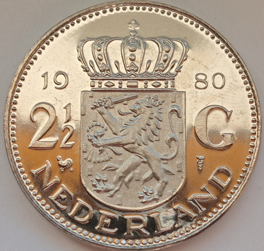Holandia 2,5 Gulden 1980