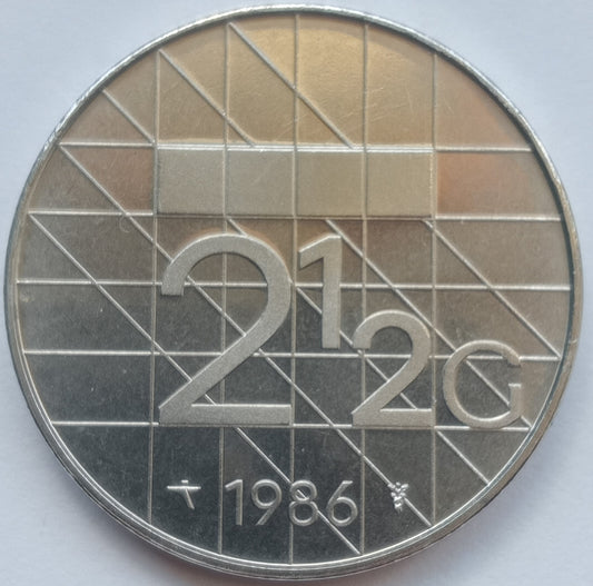 Holandia 2,5  Gulden 1986