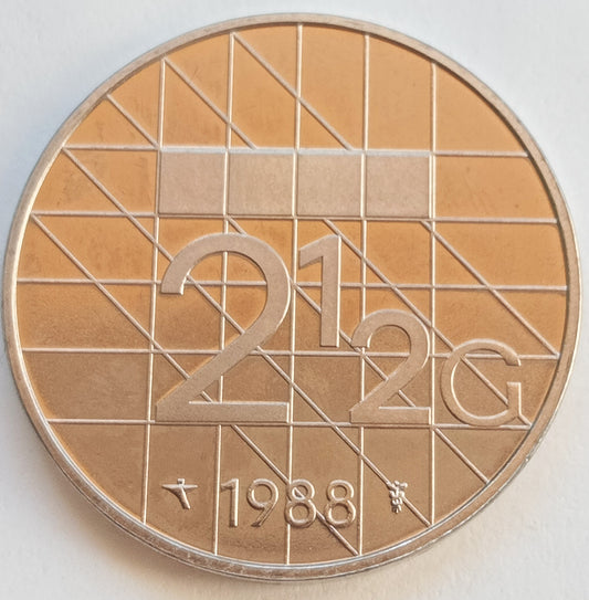 Holandia 2,5  Gulden 1988