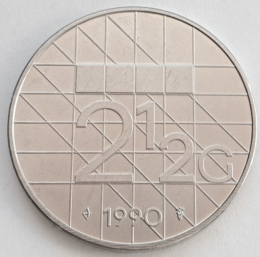 Holandia 2,5  Gulden 1990
