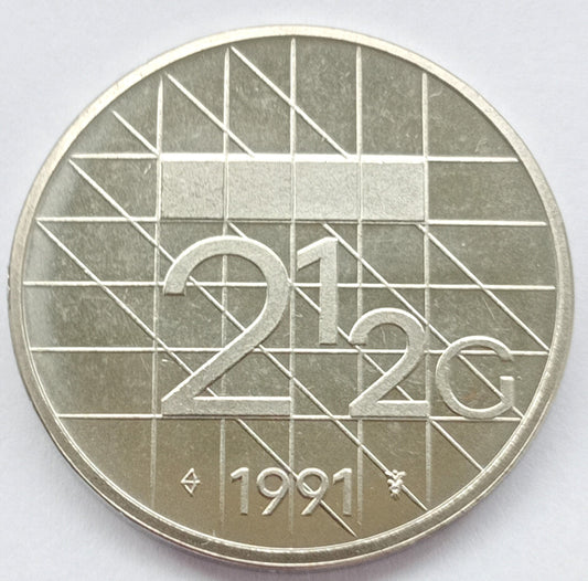 Holandia 2,5  Gulden 1991