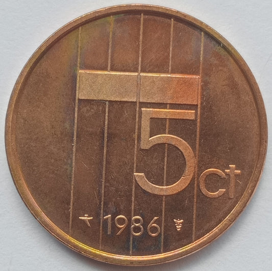 Holandia 5 Cent 1986