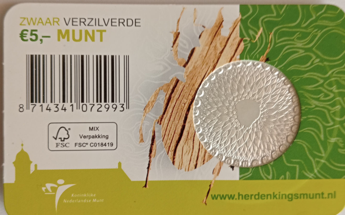 Holandia 5 Euro 2011 50 rocznica - WWF