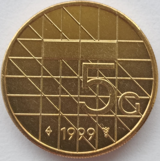 Holandia 5 Gulden 1999