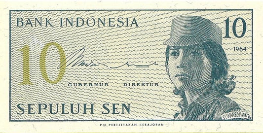 Indonezja 10 Sen 1964 - UNC