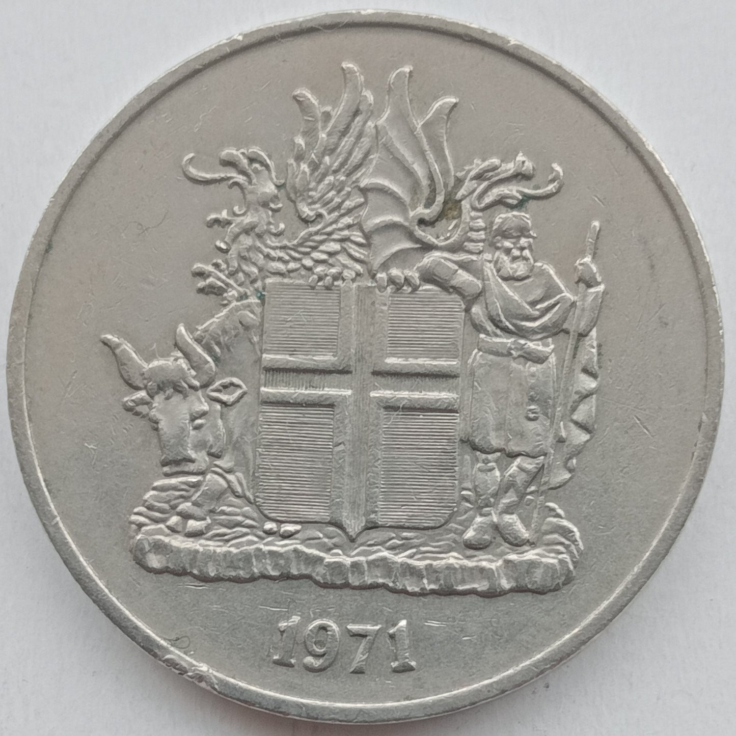 Islandia 10 Koron 1971 (herb)