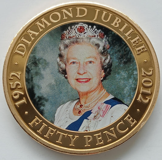 Jersey 50 Pensów 2012 60. rocznica koronacji Elżbiety II