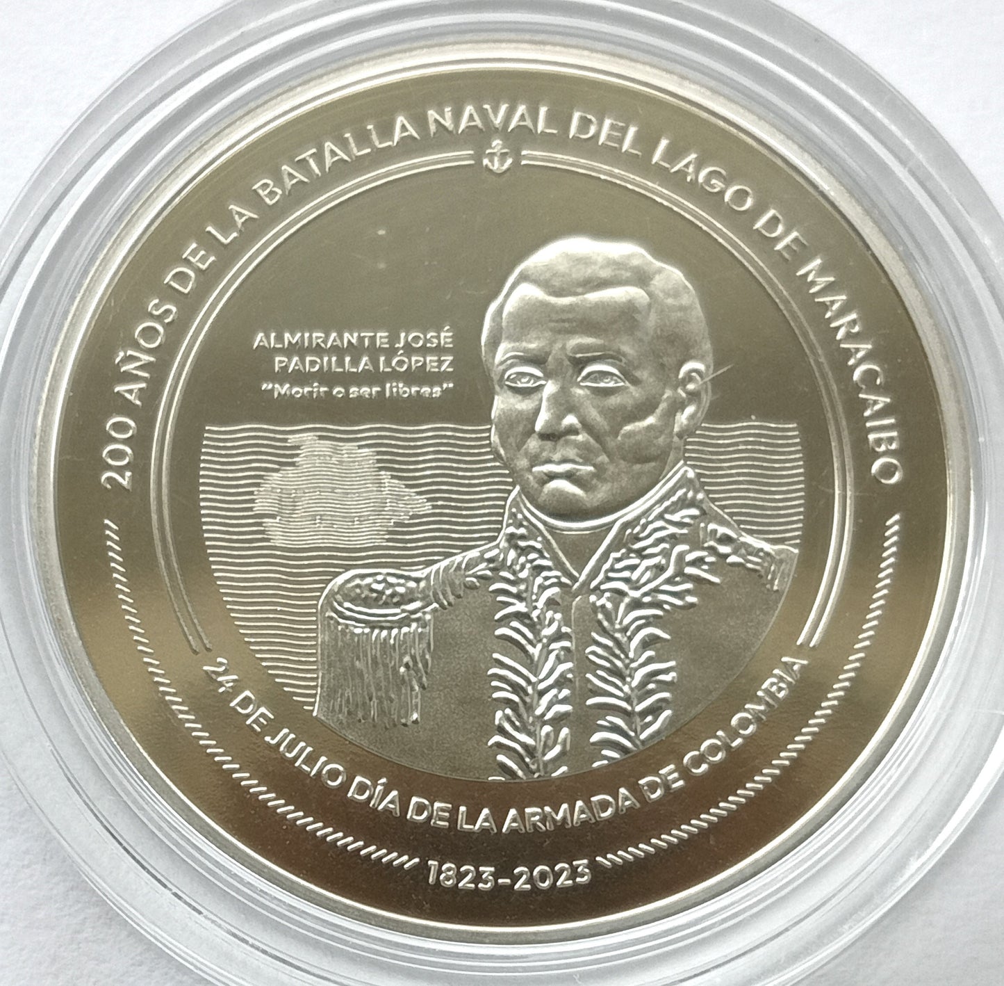 Kolumbia 10 000 Peso 2023 200. rocznica - Bitwa morska na jeziorze Maracaibo