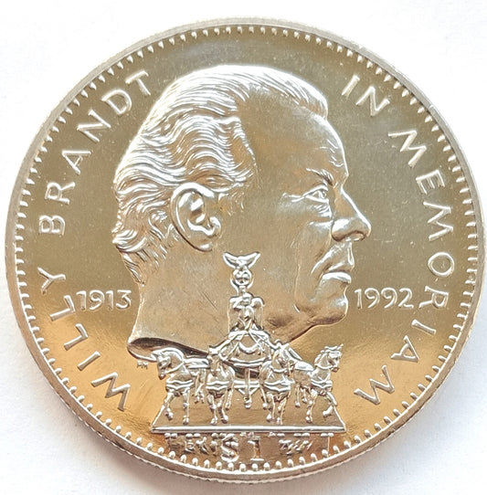 Liberia 1 Dolarów 1993 kanclerz Niemiec Zachodnich Willy Brandt