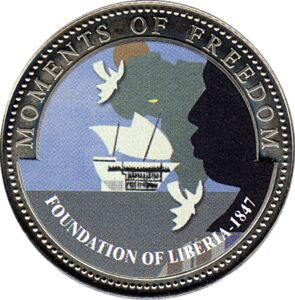 Liberia 10 Dolarów 2001 Powstanie Liberii - 1847