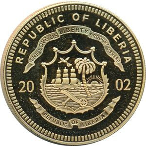 Liberia 10 Dolarów 2002 ECU -  Niemcy