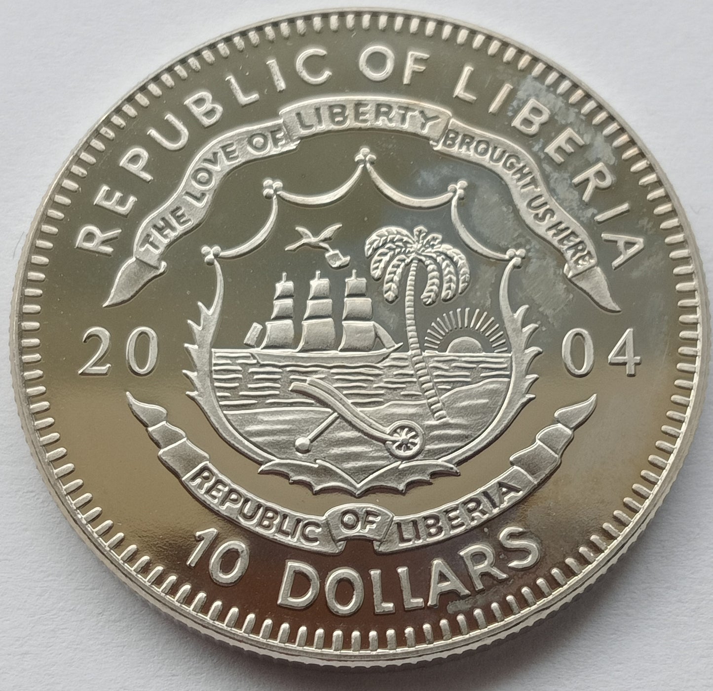 Liberia 10 Dolarów 2004 Obalenie reżimu Ceausescu - 1989