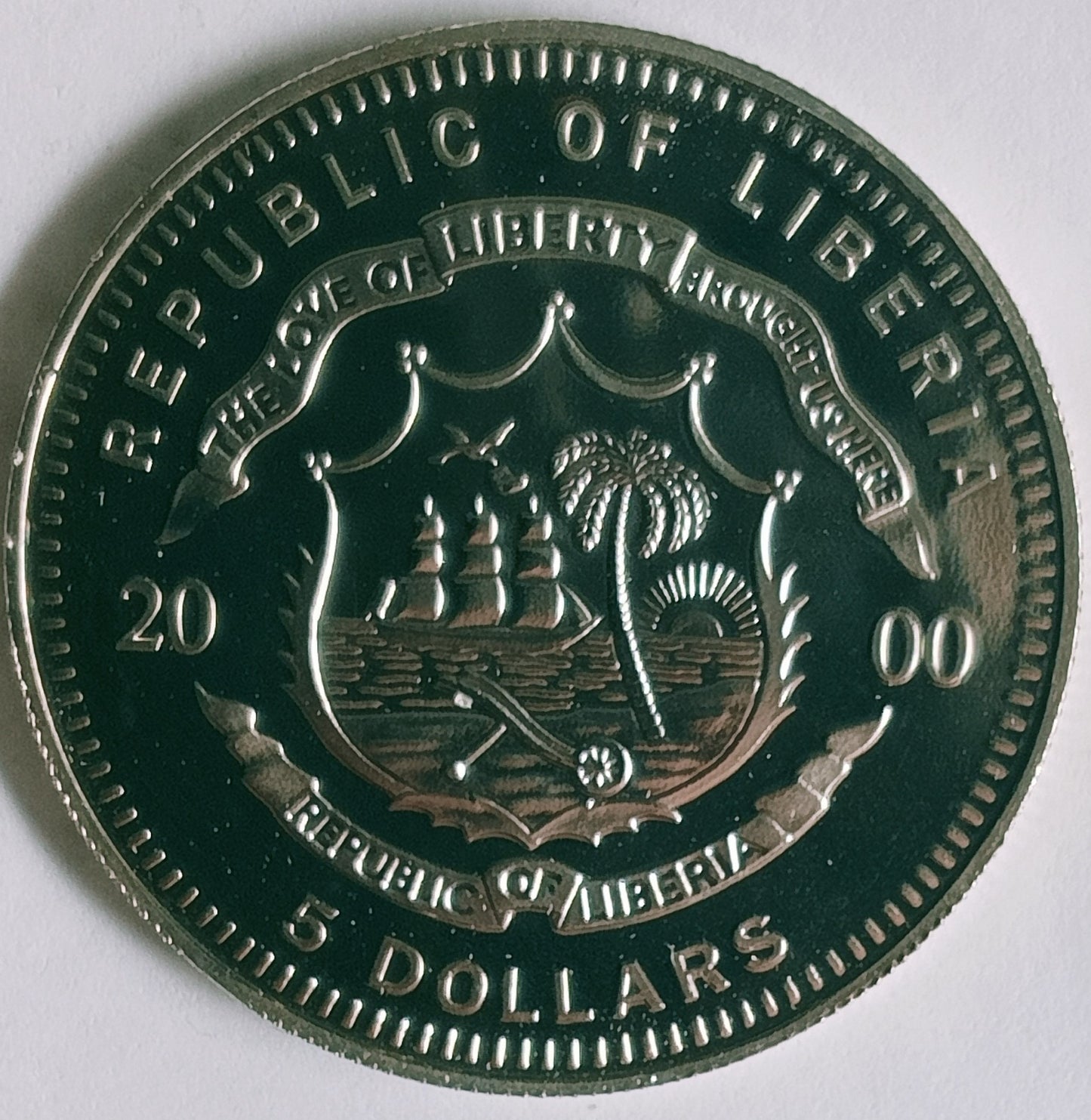 Liberia 5 Dolarów 2000 Europa