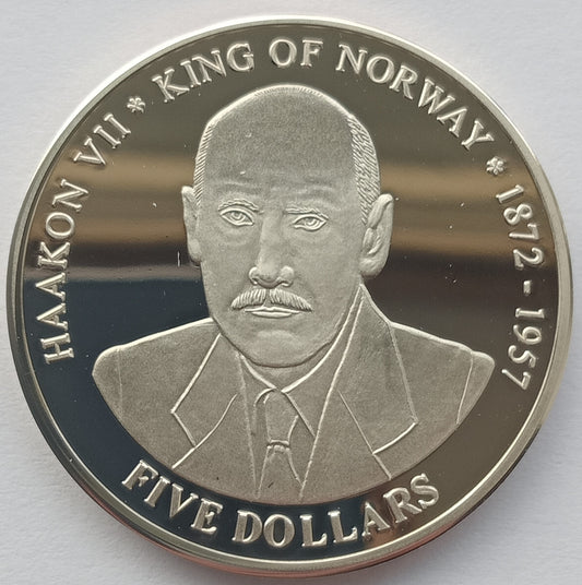 Liberia 5 Dolarów 2001