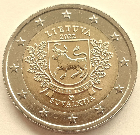 Litwa 2 euro 2022 Litewskie regiony etnograficzne - Suwalszczyzna