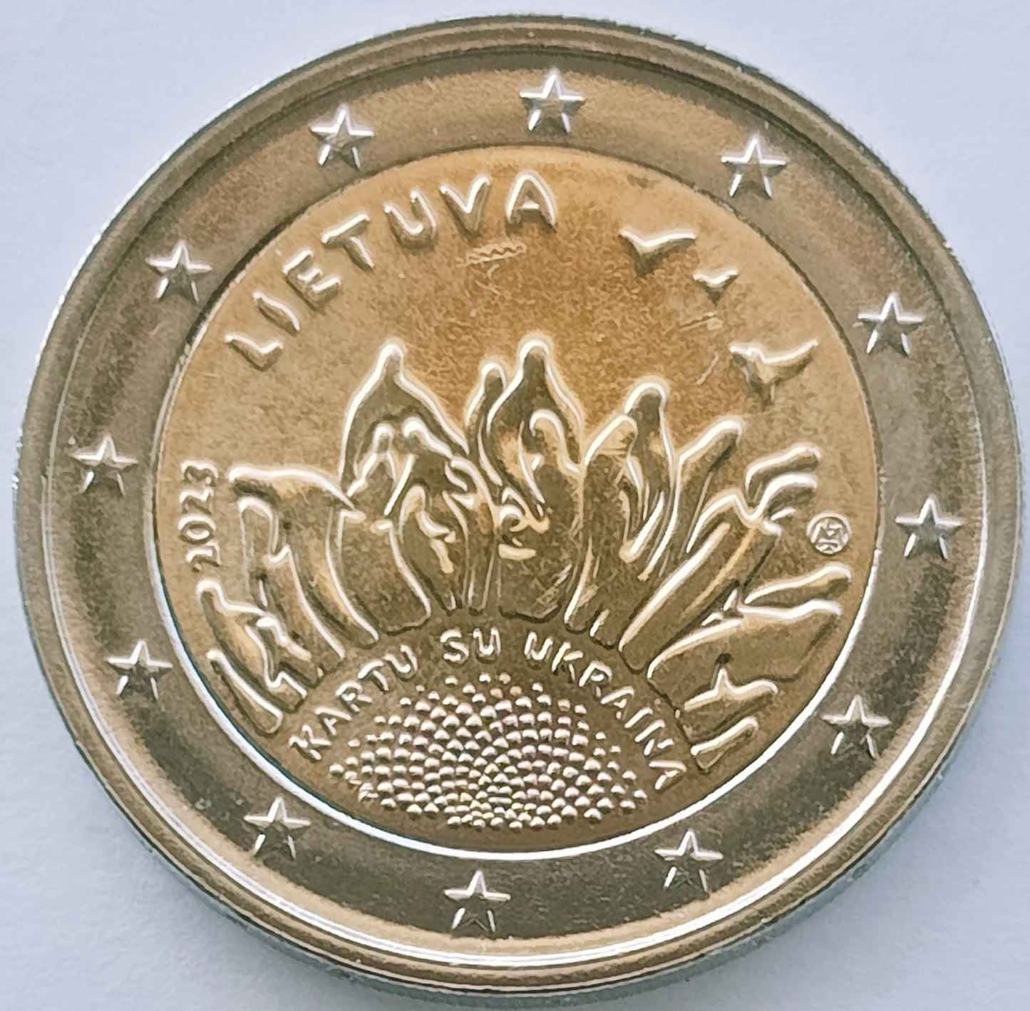 Litwa 2 euro 2023 Razem z Ukrainą
