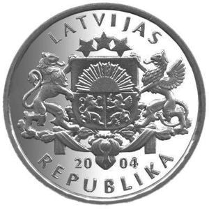 Łotwa 1 Łat 2004 Spriditis z łopatą