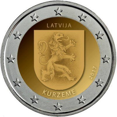 Łotwa 2 euro 2017 Kurlandia