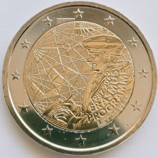 Luksemburg 2 euro 2022 35 lat programu Erasmus