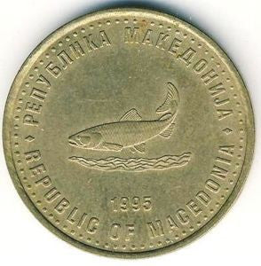 Macedonia Północna 2 Denary 1995  50. rocznica powstania F.A.O.