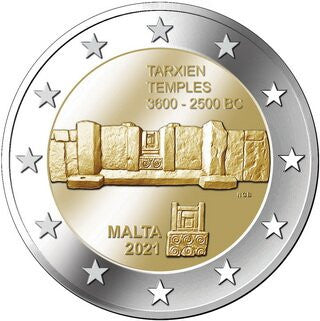 Malta 2 euro 2021 Świątynie w Tarxien