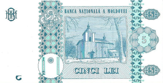Mołdawia 5 Lej 2015 - UNC