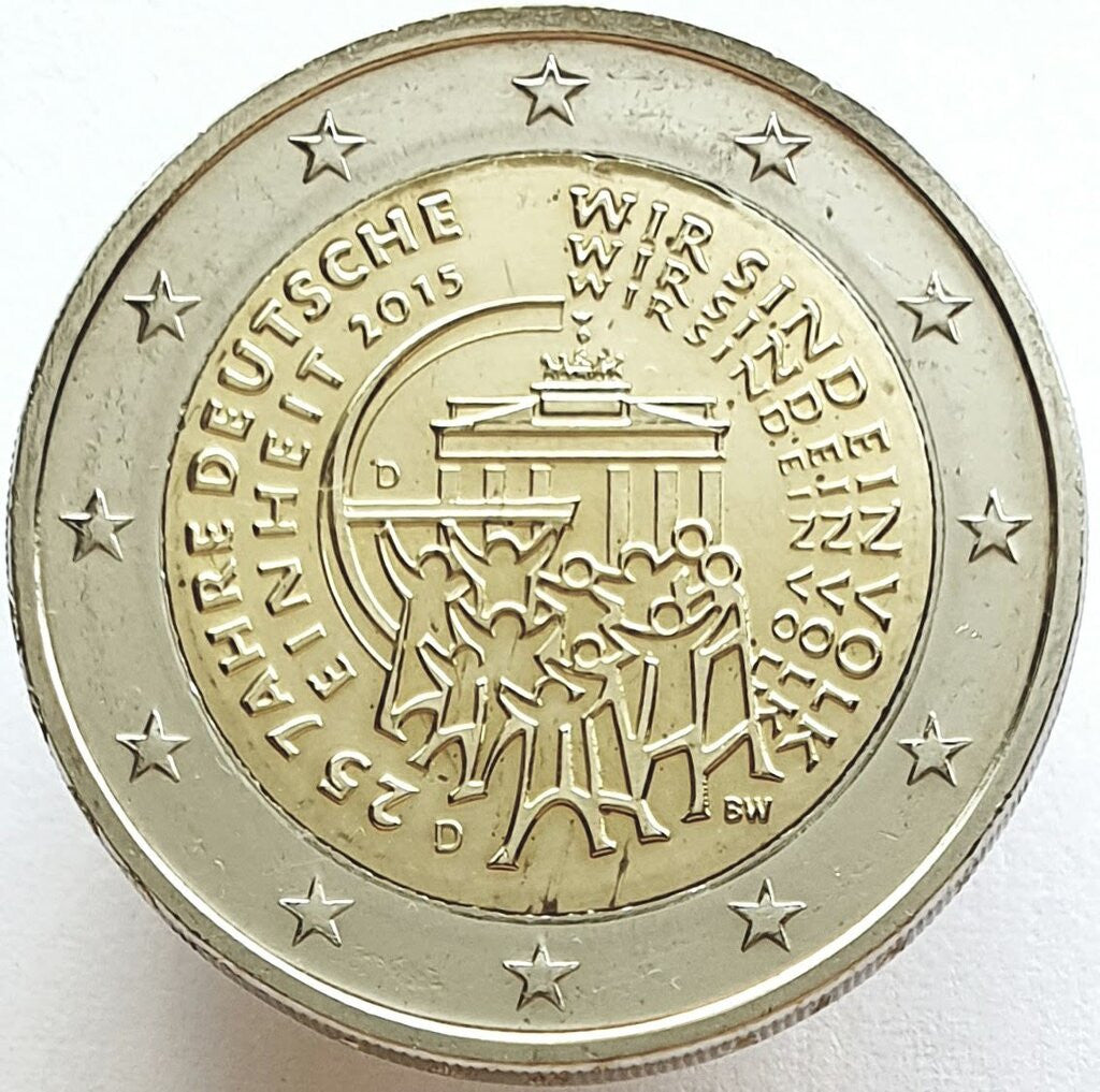 Niemcy 2 euro 2015 25-lecie zjednoczenia Niemiec