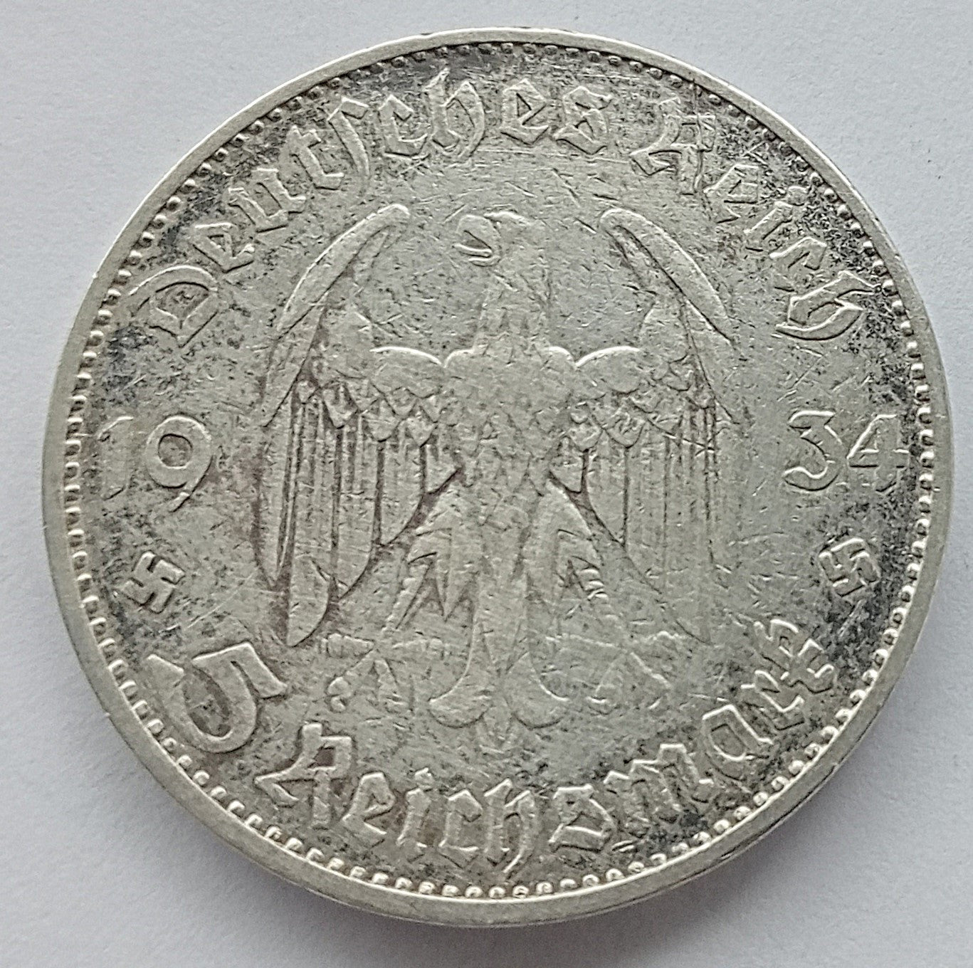 Niemcy 5 Reichsmarek 1934