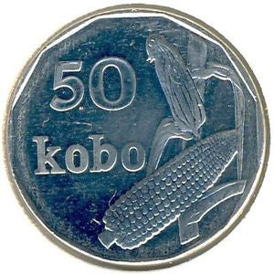 Nigeria 50 Kobo 2006 (zmniejszony rozmiar)